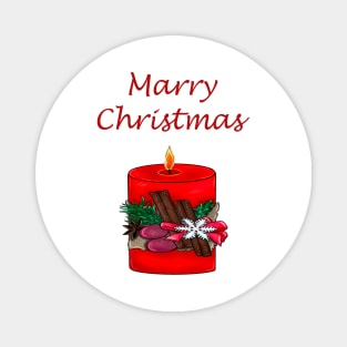 X-mas Candle Magnet